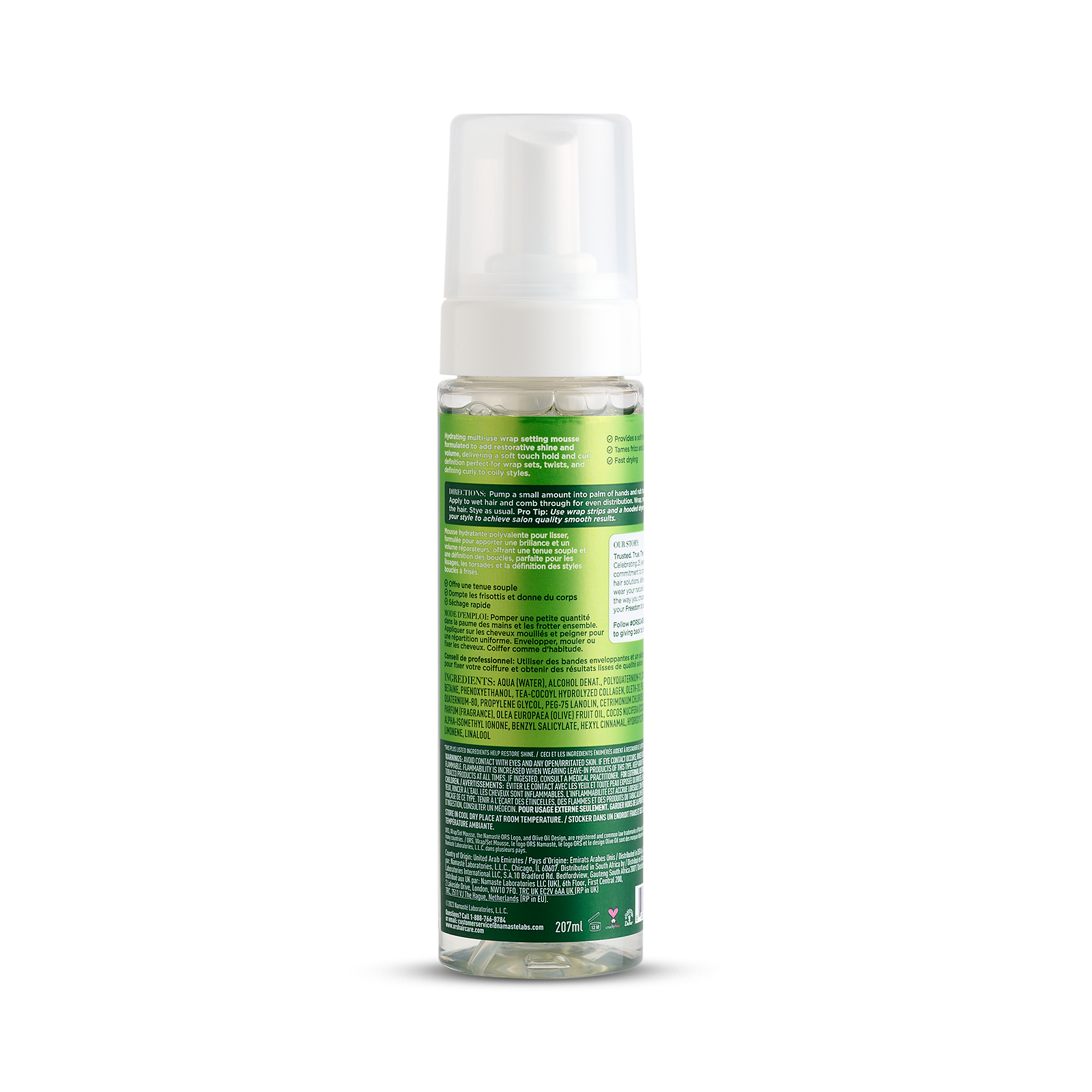 ORS Olive Oil Wrap Set Mousse for Restorative Shine (7.0 oz)
