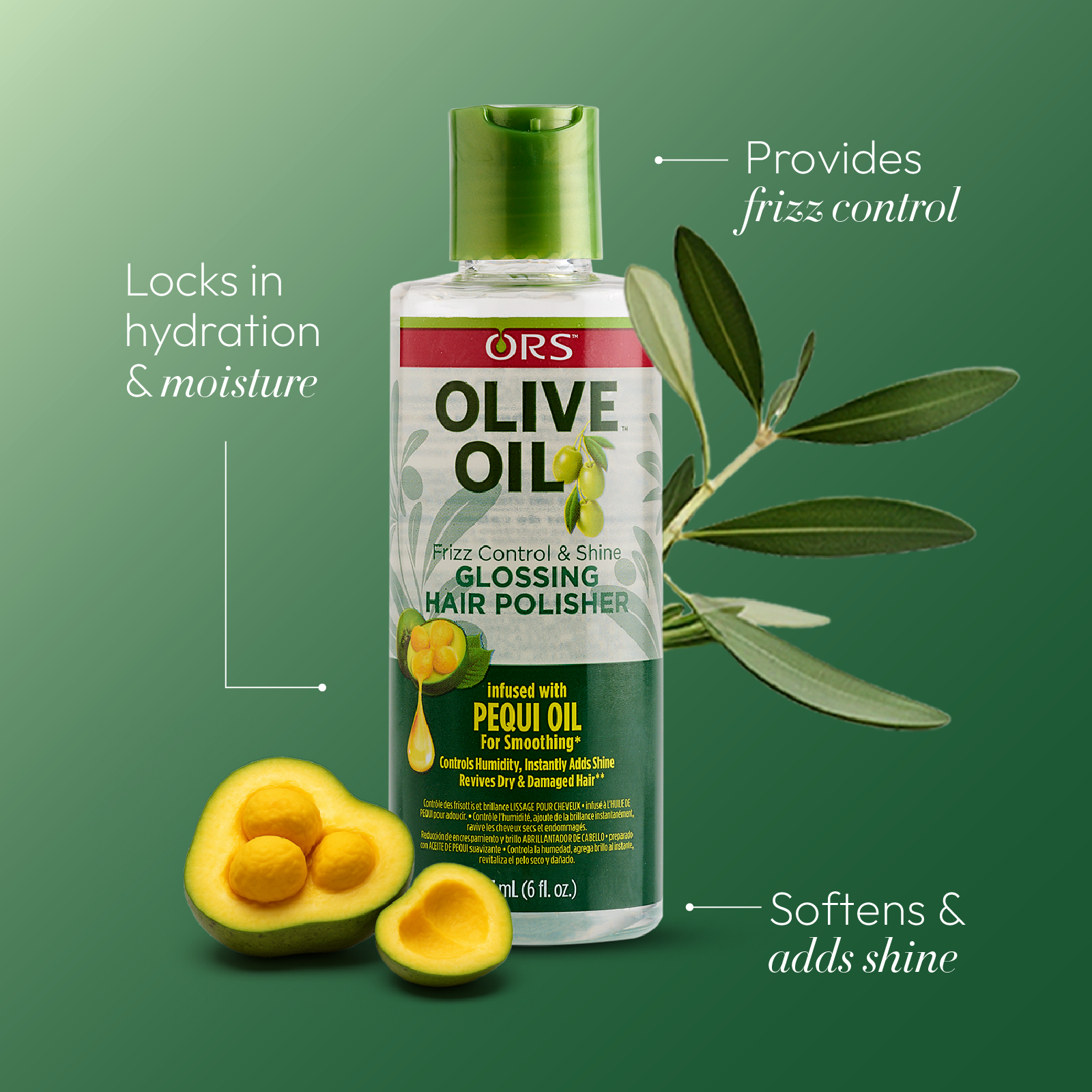 ORS Olive Oil Glossing Hair Polisher & Smooth-N-Hold Pudding 2-Piece Set