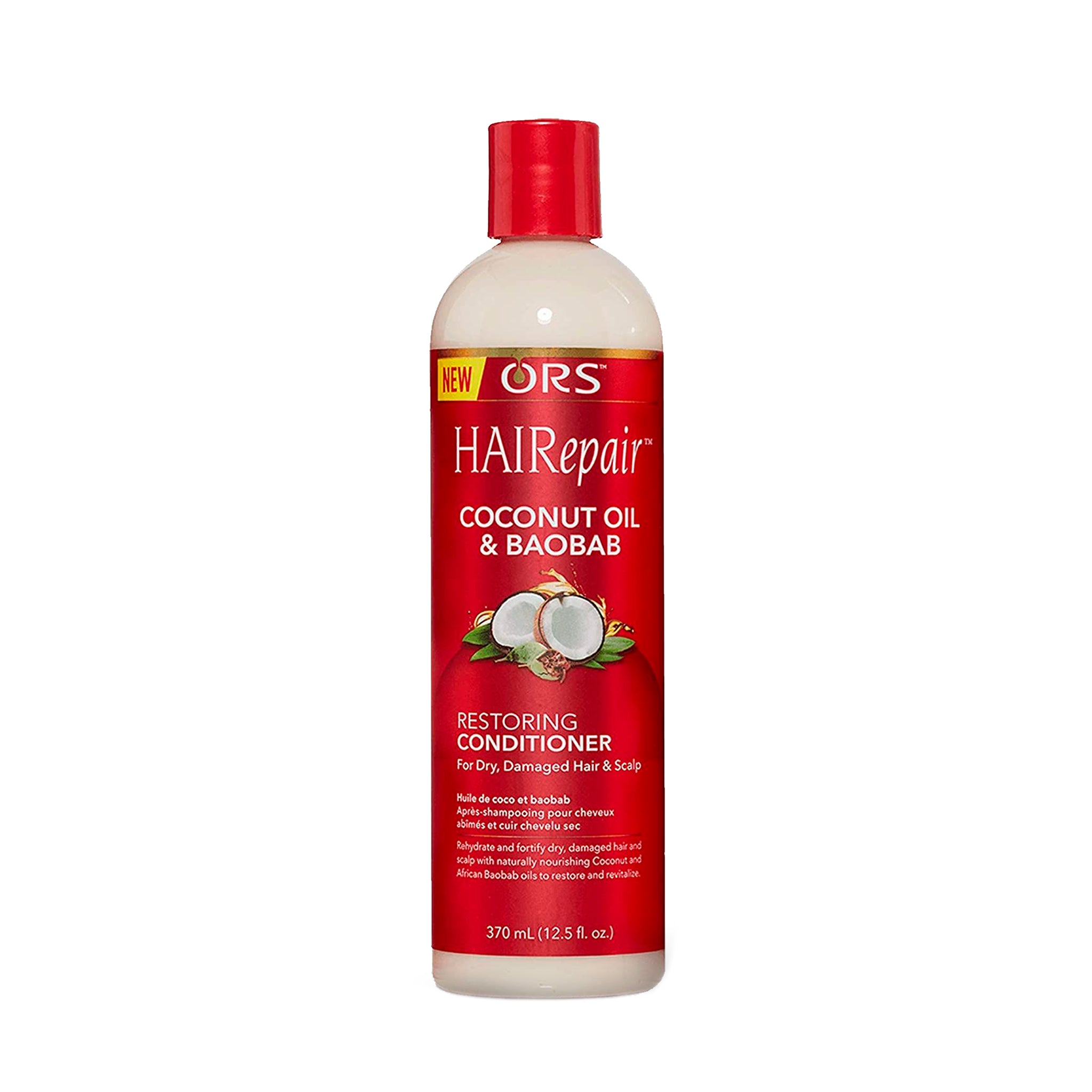 ORS HAIRepair Coconut Oil and Baobab Restoring Conditioner for Dry, Damage Hair & Scalp (12.5 oz)