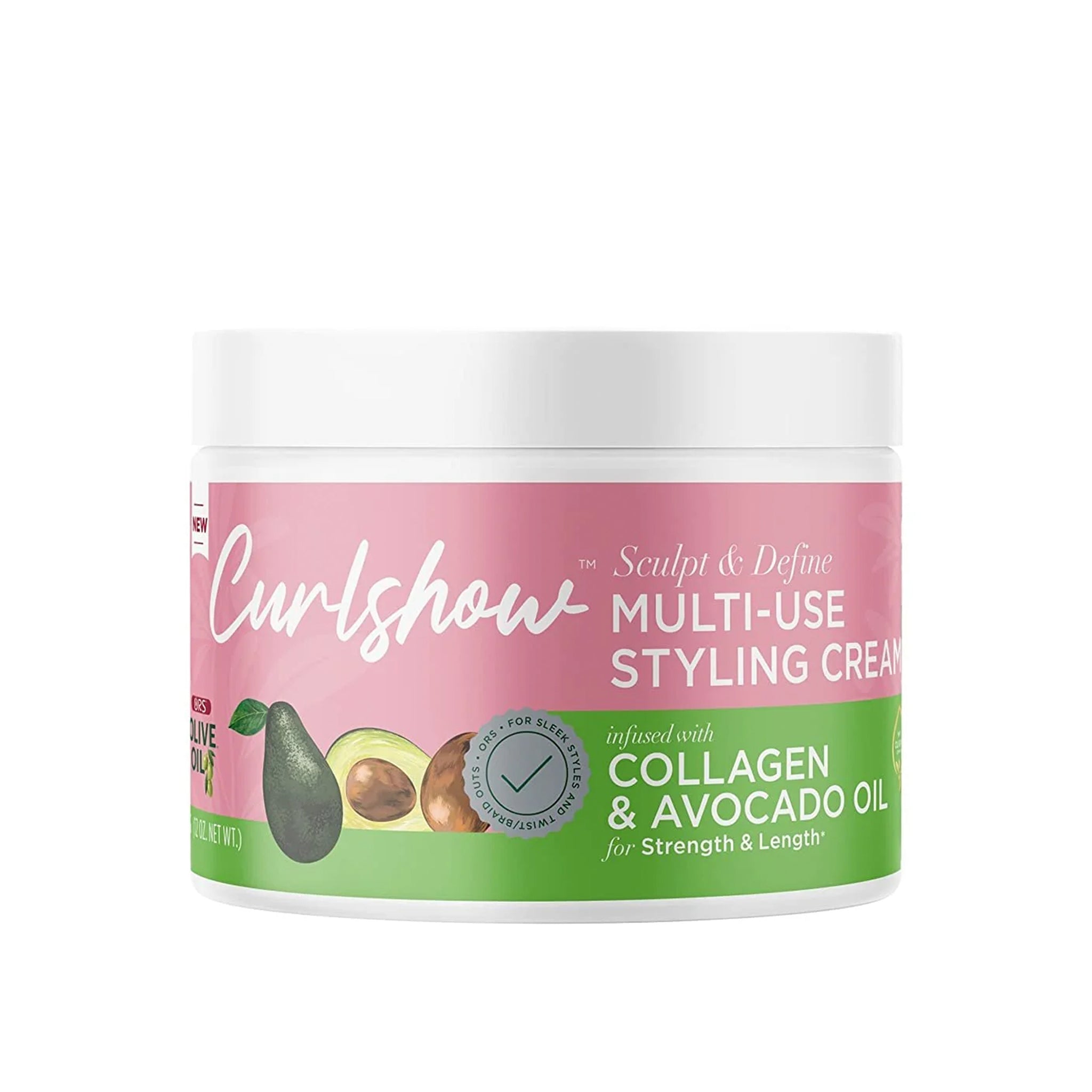 ORS Olive Oil Curlshow Multi-Use Styling Cream for Strength & Length (12.0 oz)