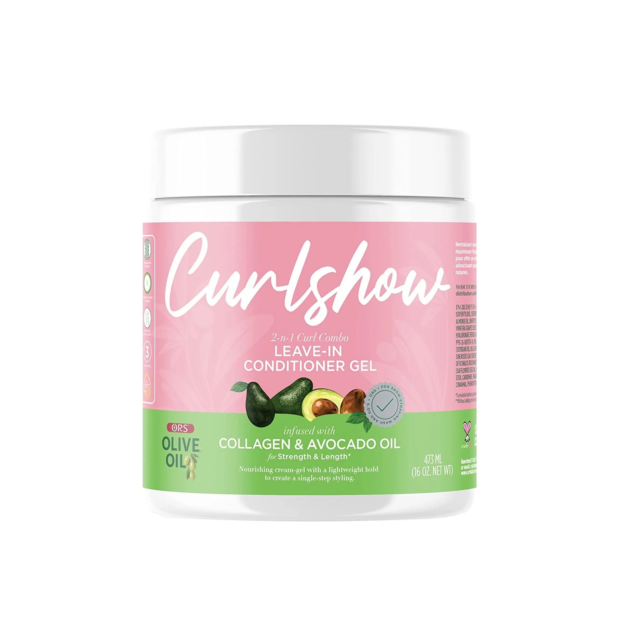 ORS Olive Oil Curlshow Leave-In Conditioner Gel for Strength & Length (16.0 oz)