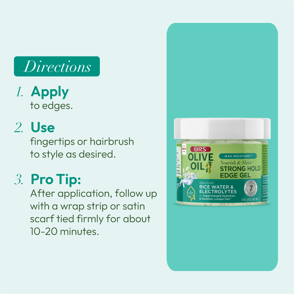 Olive Oil Max Moisture Strong Hold Edge Gel (4.0 oz)