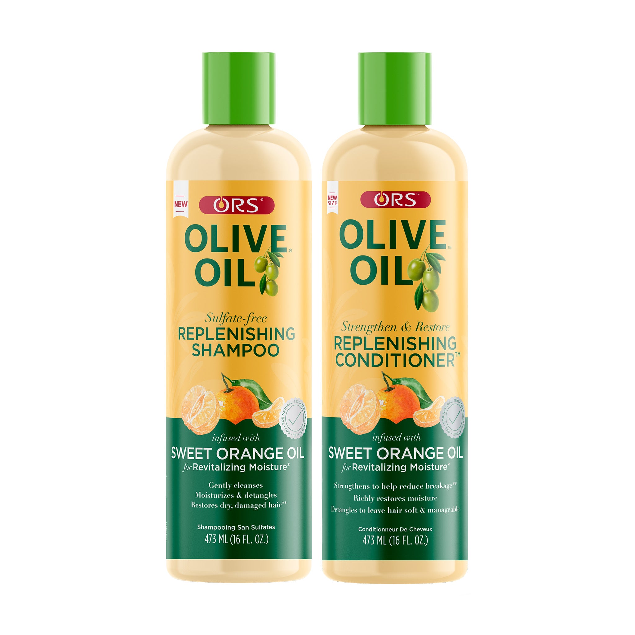 ORS Olive Oil Replenishing Shampoo & Conditioner Bundle for Revitalizing Moisture