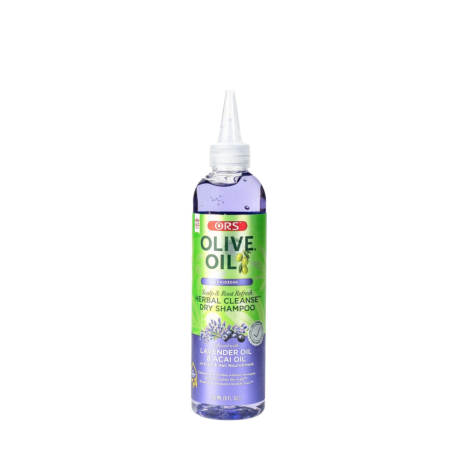 ORS Olive Oil Braidzone Herbal Cleanse Dry Shampoo for Scalp &amp; Hair Nourishment (8.0 oz)