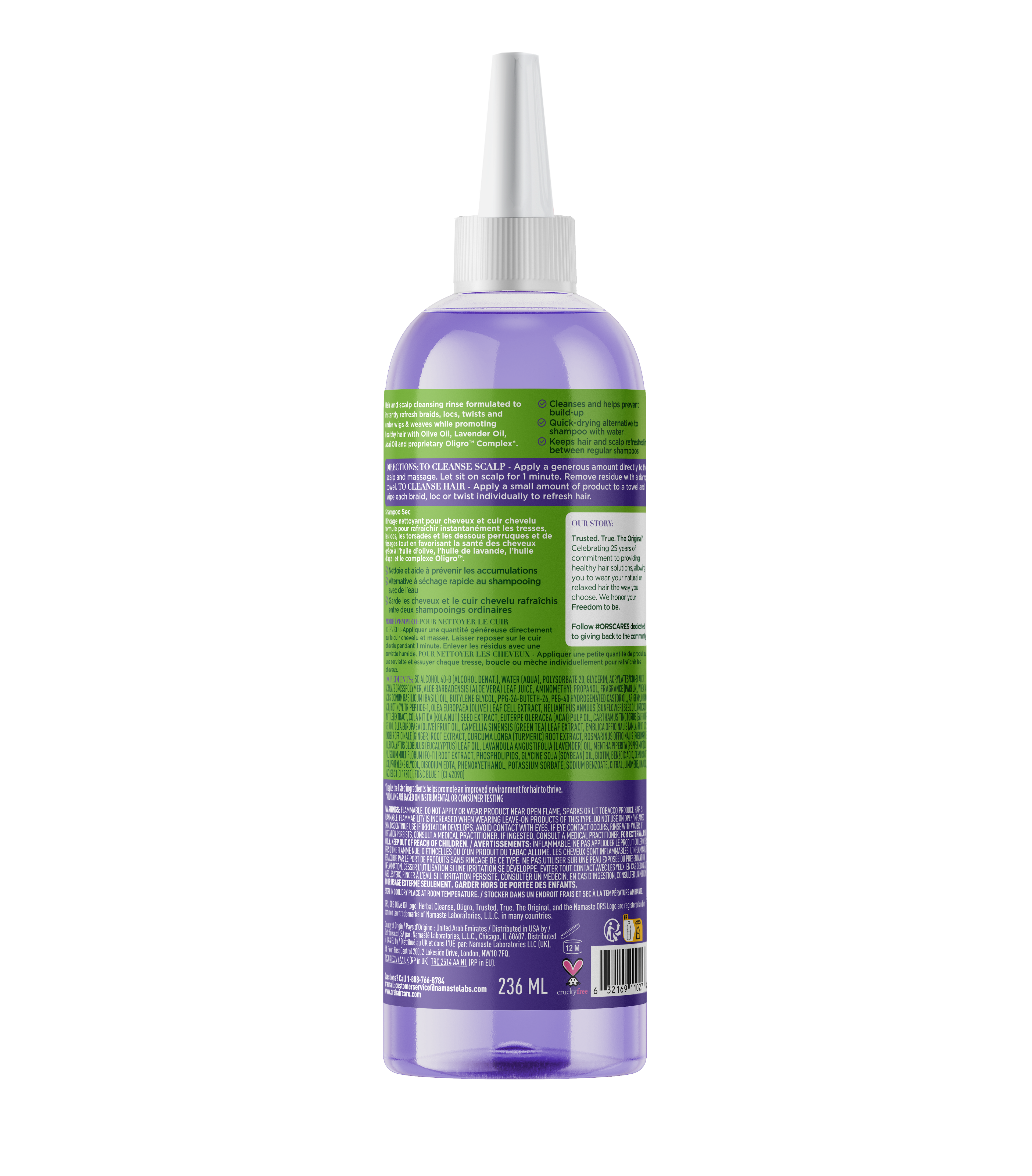 ORS Olive Oil Braidzone Herbal Cleanse Dry Shampoo for Scalp &amp; Hair Nourishment (8.0 oz)