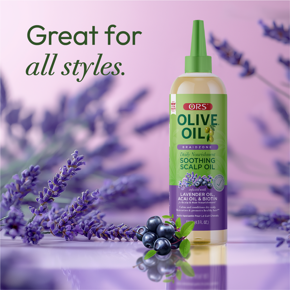 ORS Olive Oil Braidzone Soothing Scalp Oil for Scalp &amp; Nourishment (4.3 oz)