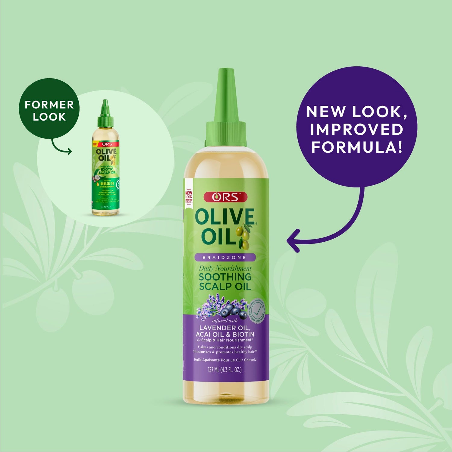 ORS Olive Oil Braidzone Soothing Scalp Oil for Scalp &amp; Nourishment (4.3 oz)