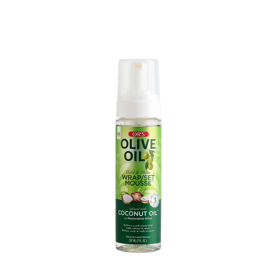 ORS Olive Oil Wrap Set Mousse for Restorative Shine (7.0 oz)