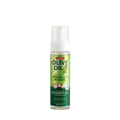 ORS Olive Oil Wrap Set Mousse for Restorative Shine (7.0 oz)