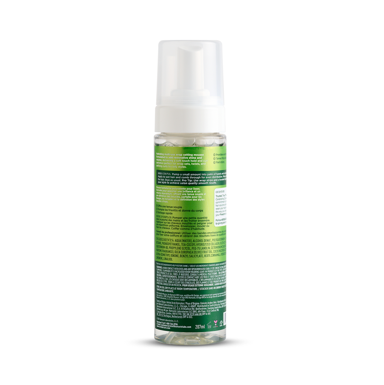 ORS Olive Oil Wrap Set Mousse for Restorative Shine (7.0 oz)