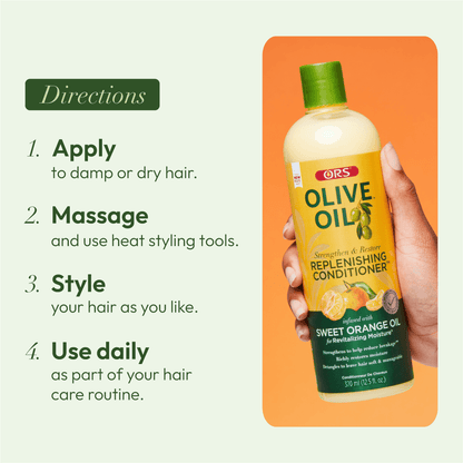 ORS Olive Oil Shampoo, Conditioner &amp; Full Application No-Lyer Relaxer 3-Piece Set