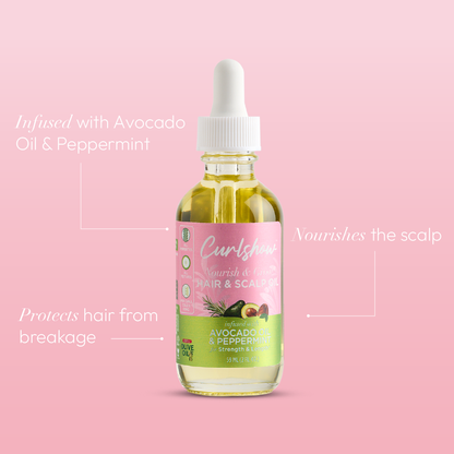 ORS Olive Oil Curlshow Hair &amp; Scalp Oil for Strength &amp; Length (2.0 oz)