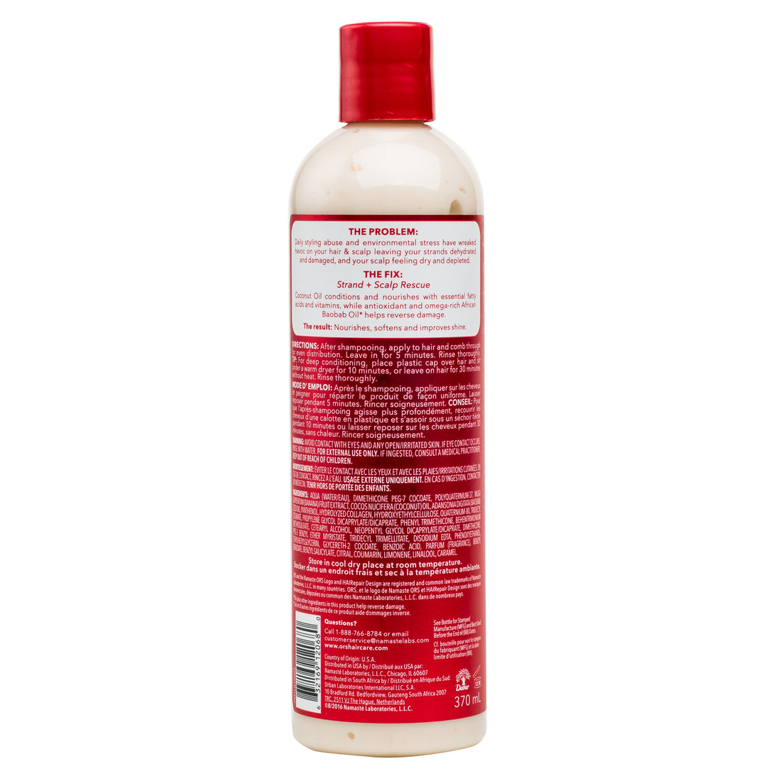 ORS HAIRepair Coconut Oil and Baobab Restoring Conditioner for Dry, Damage Hair &amp; Scalp (12.5 oz)