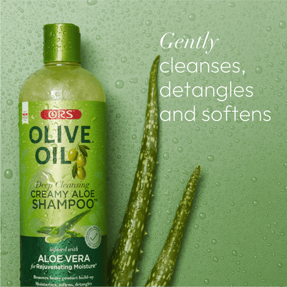 ORS Olive Oil Deep Cleansing Creamy Aloe Shampoo for Rejuvenating Moisture (16.0 oz)