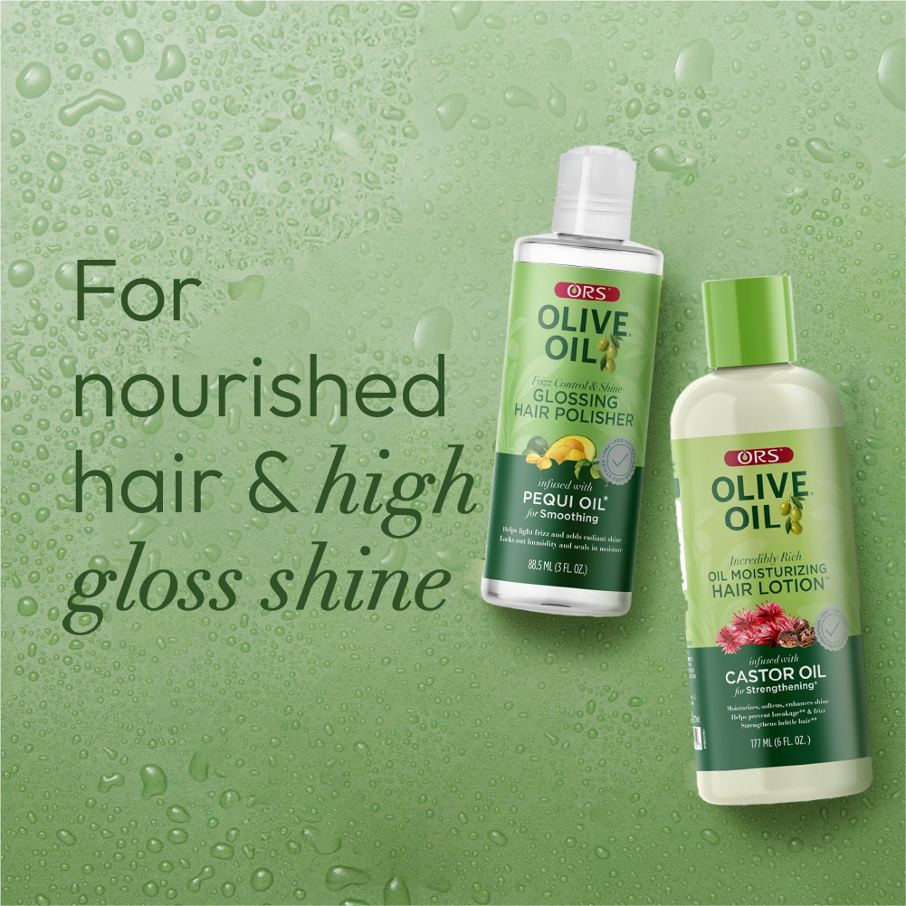 ORS Olive Oil Hair Lotion &amp; Polisher for Strengthening &amp; Smoothing 2-Piece Set