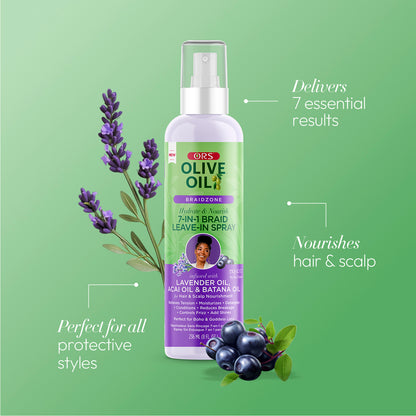 ORS Olive Oil Braidzone 7-In-1 Braid Leave In Spray (8.0 OZ)