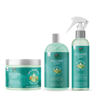ORS Olive Oil Goodbye Dry Shampoo, Conditioner &amp; Leave-In Conditioner Bundle