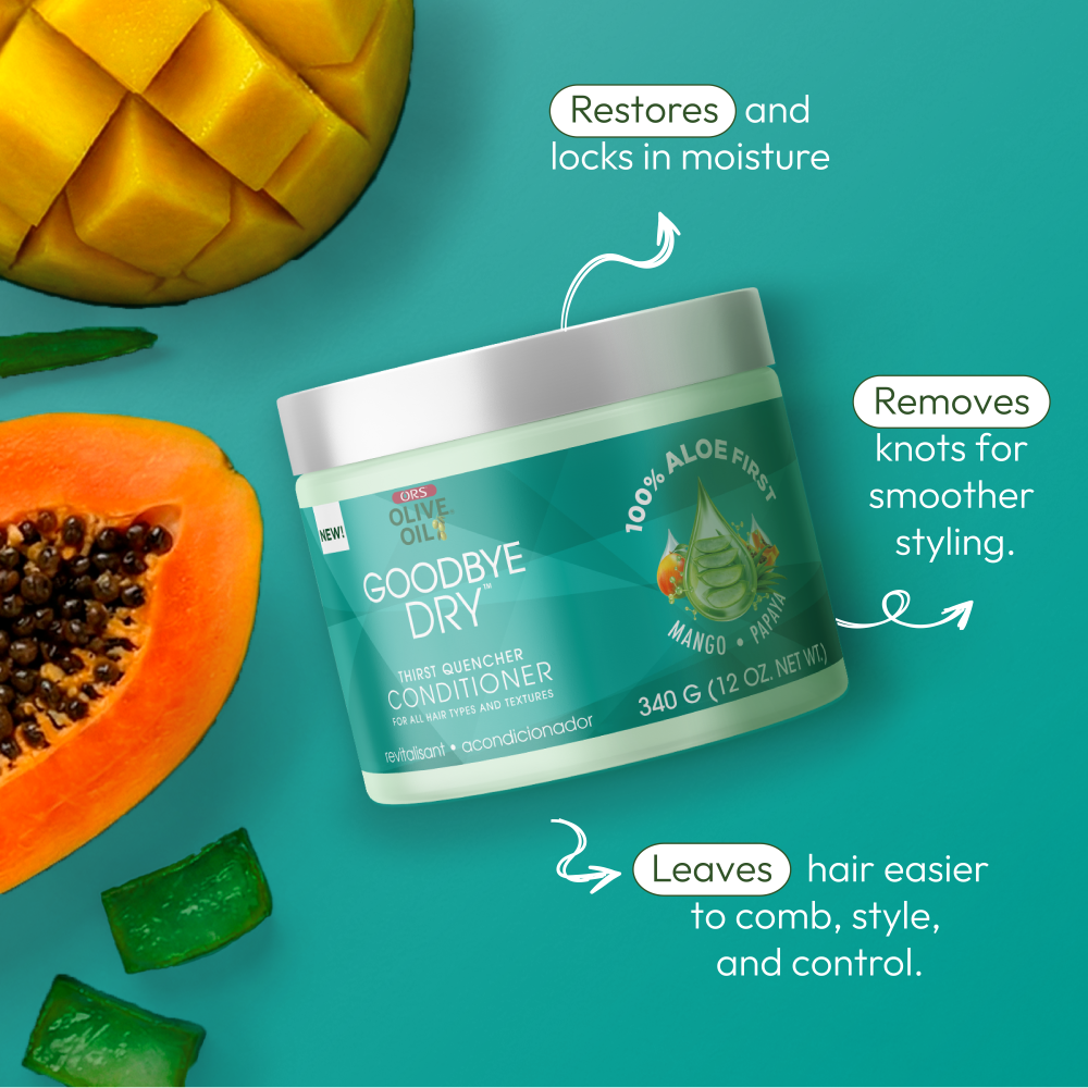 ORS Olive Oil Goodbye Dry Shampoo, Conditioner &amp; Leave-In Conditioner 3-Piece Set