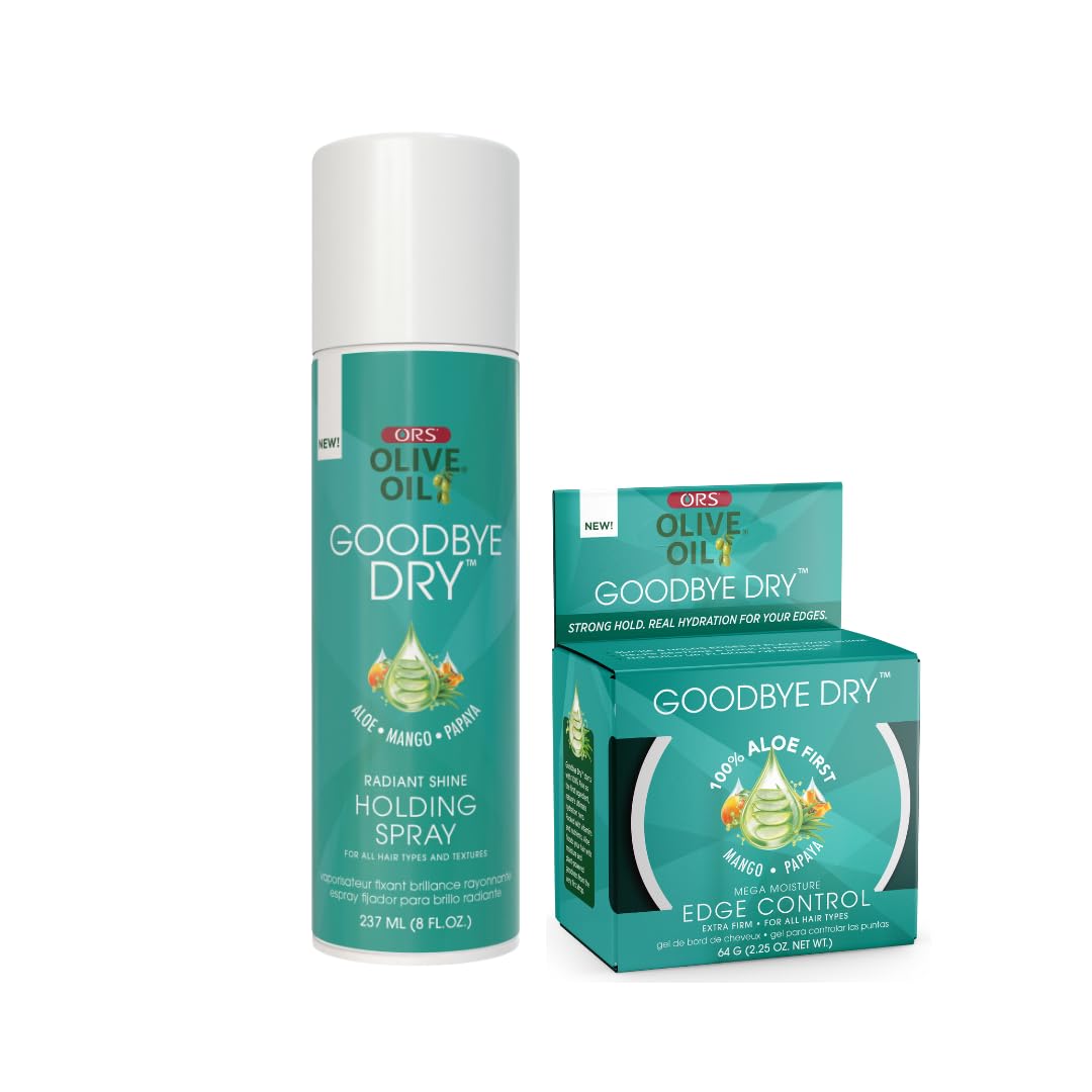 ORS Olive Oil Goodbye Dry Holding Spray &amp; Edge Control 2-Piece Set