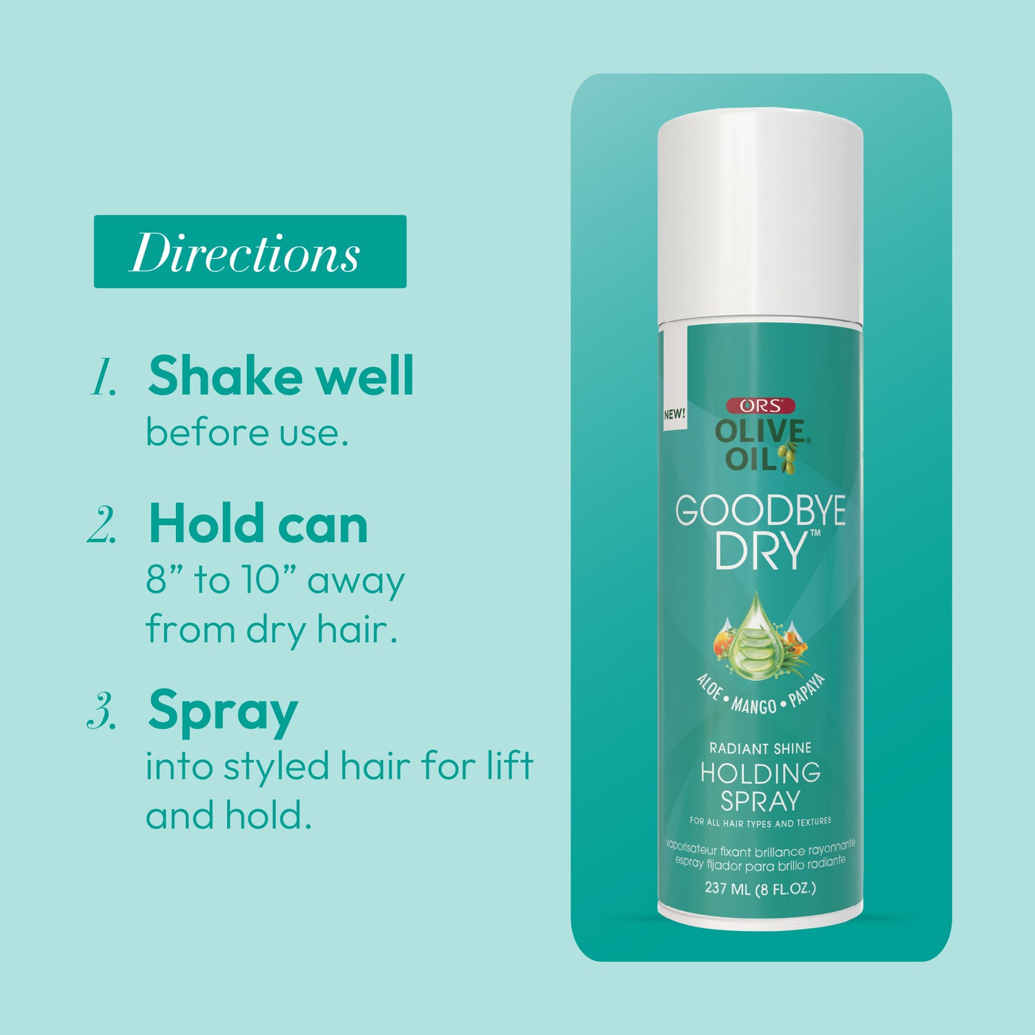 ORS Olive Oil Goodbye Dry Holding Spray &amp; Edge Control 2-Piece Set