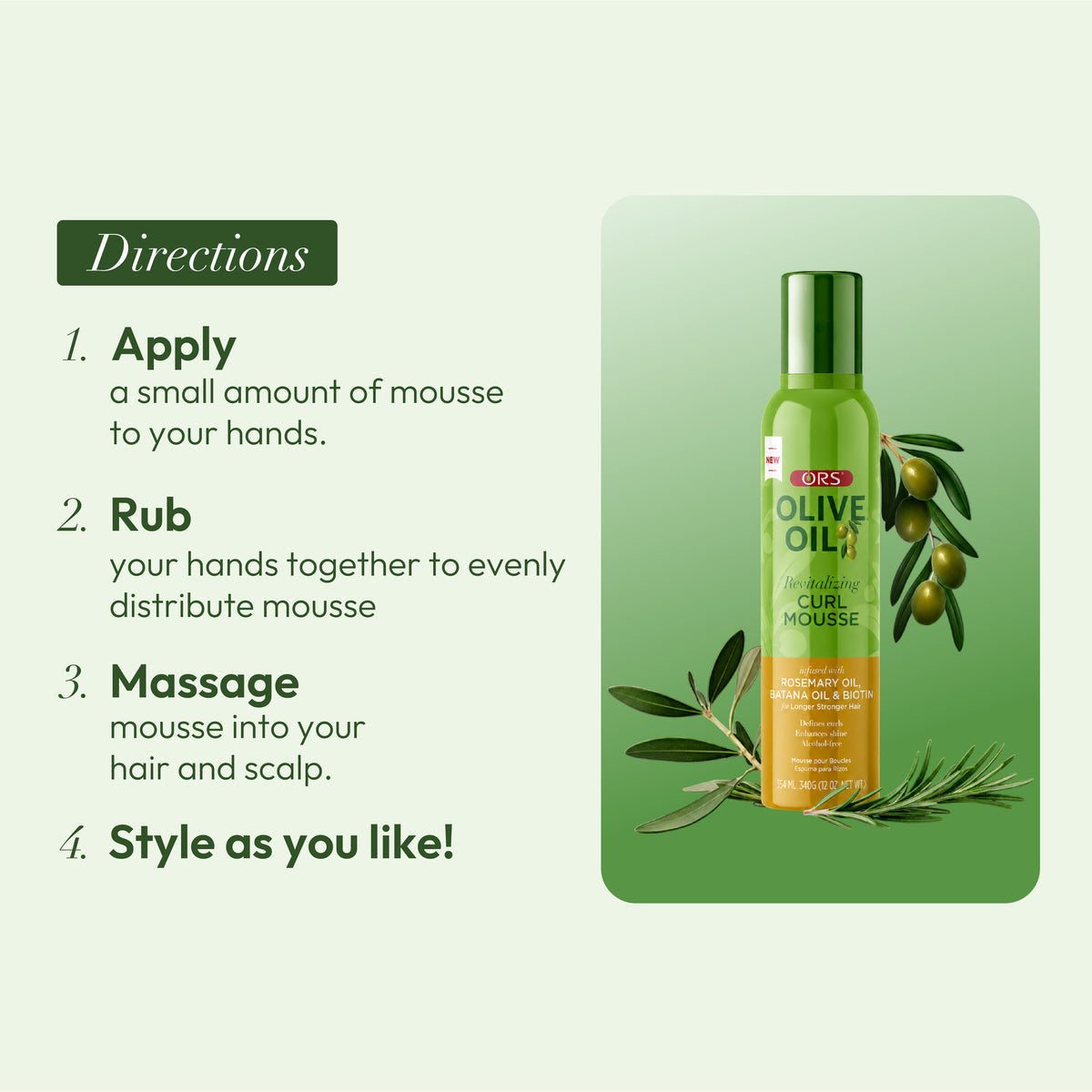 ORS Olive Oil Revitalizing Curl Mousse (12.0 oz)