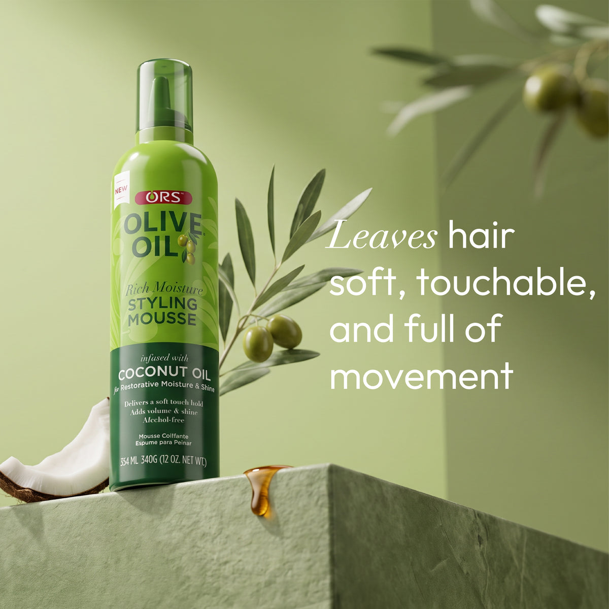 ORS Olive Oil Rich Moisture Styling Mousse (12.0 oz)