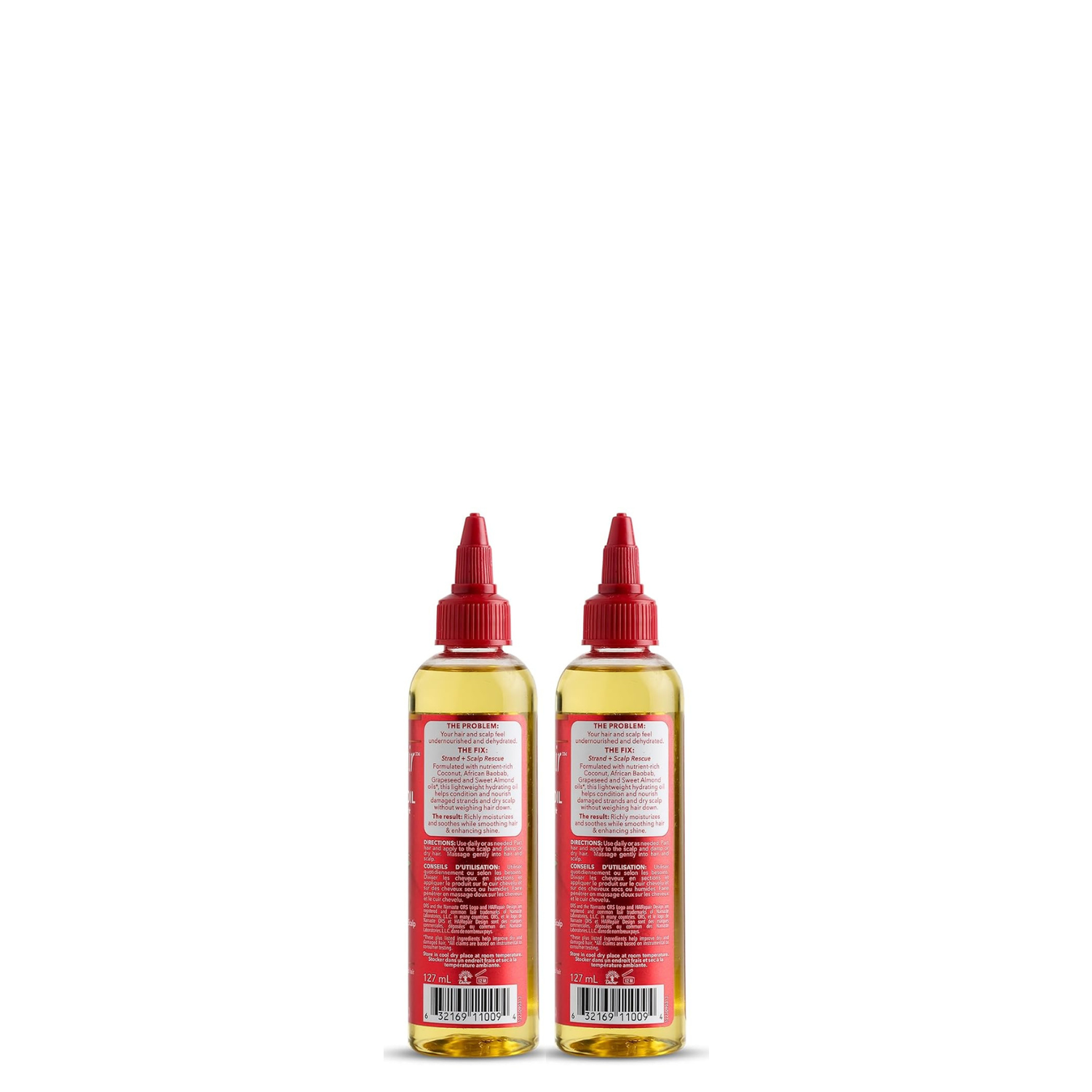 ORS HAIRepair Coconut Oil &amp; Baobab Vital Oils for Dry, Damaged Hair and Scalp (4.3 oz) 2-Pack
