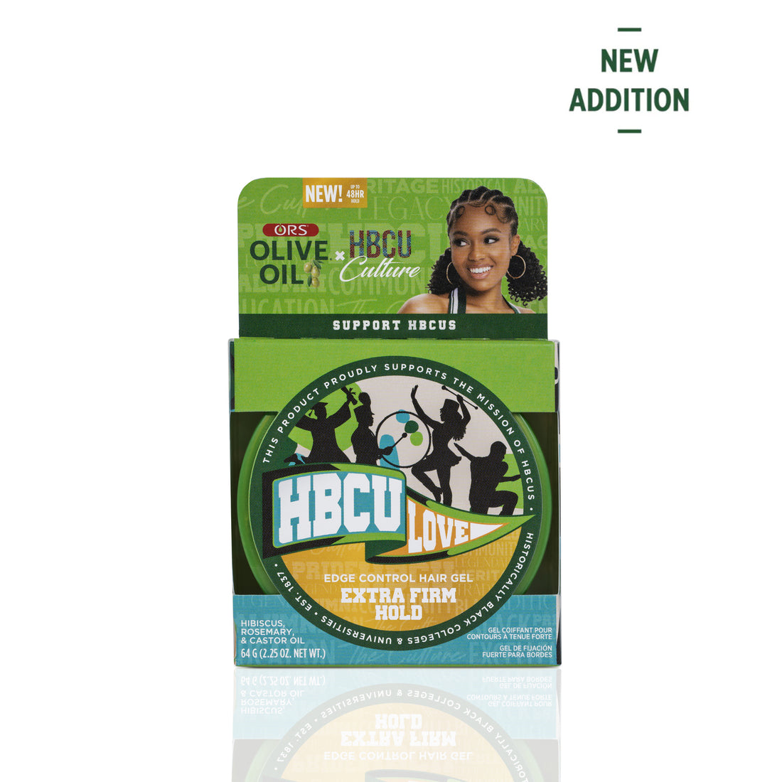 ORS Olive Oil HBCU Edge Control Hair Gel Extra Firm Hold (2.2 oz)