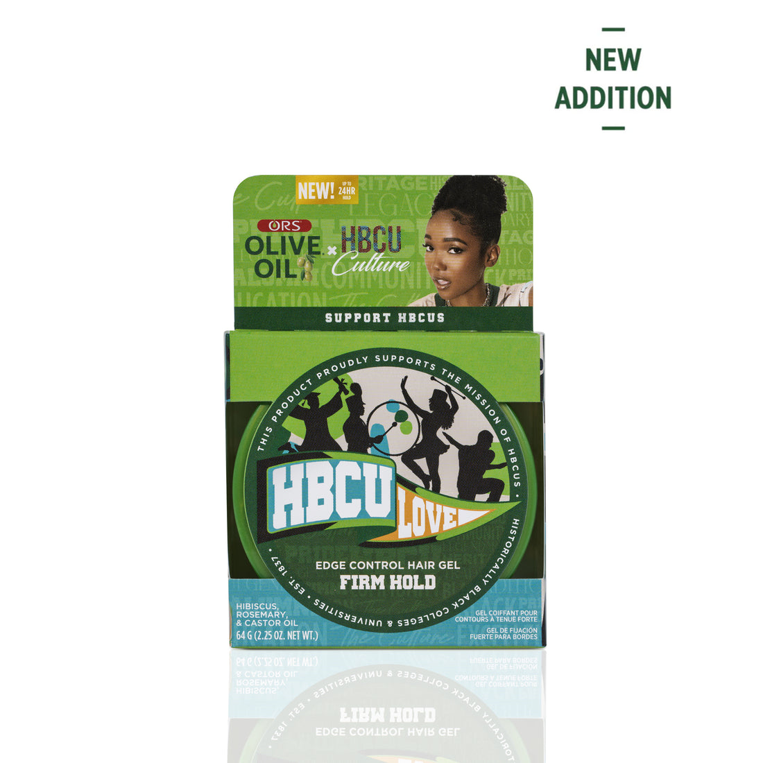 ORS HBCU Olive Oil Edge Control Hair Gel Firm Hold (2.2 oz)