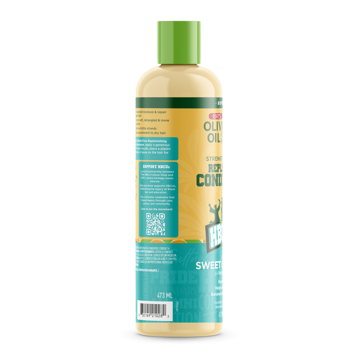ORS Olive Oil HBCU Strengthen and Restore Replenishing Conditioner for Revitalizing Moisture (16.0 oz)