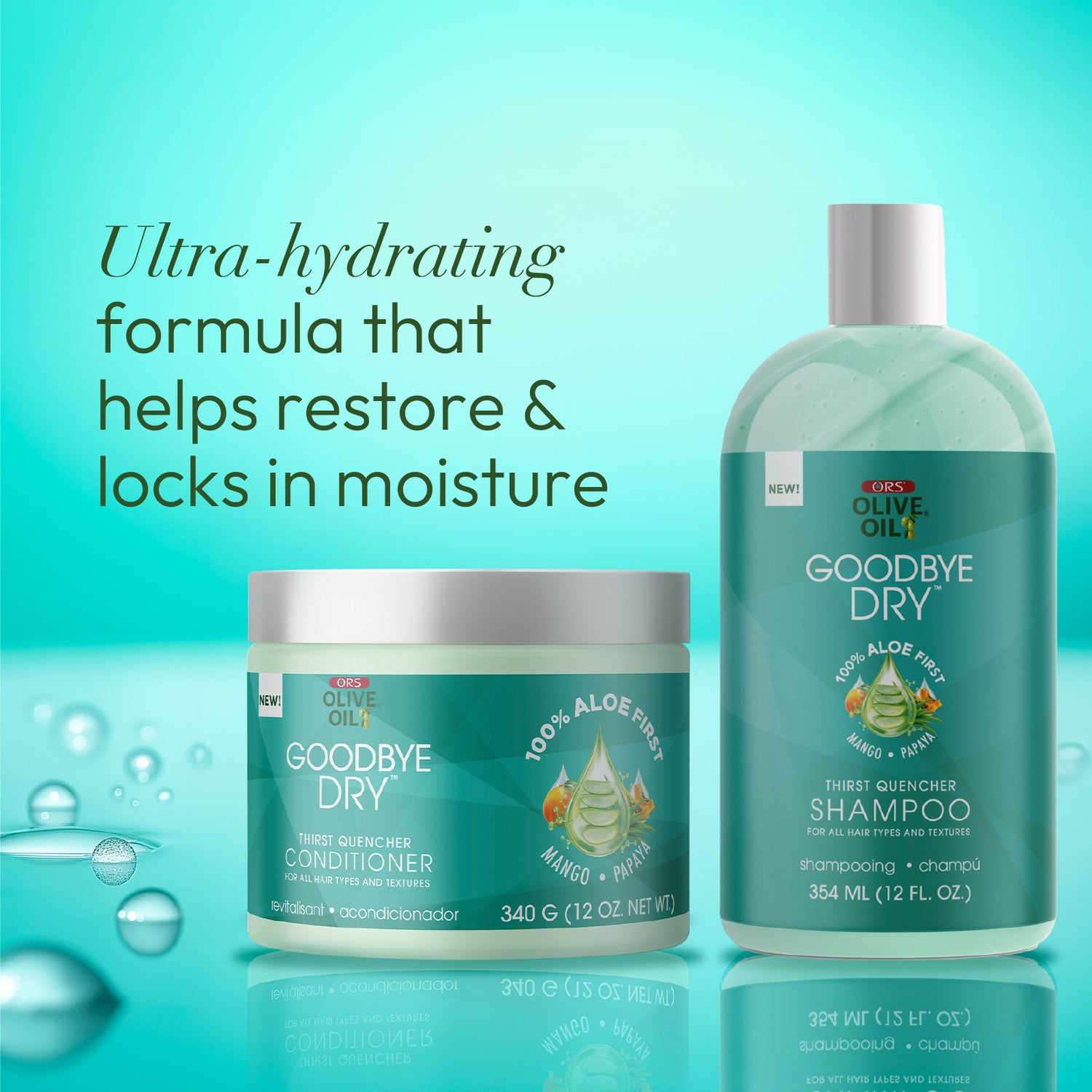 ORS Olive Oil Goodbye Dry Thirst Quencher Shampoo &amp; Conditioner Bundle
