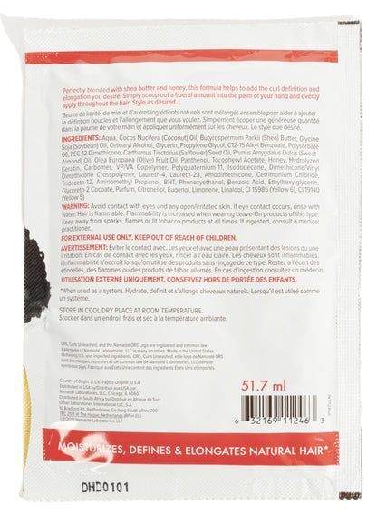ORS Curls Unleashed Shea Butter and Honey Curly Coil Rich Style Creme Travel Packet (1.75 oz) 12-Pack